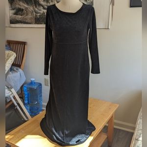 Black Warm Winter Pajama Dress